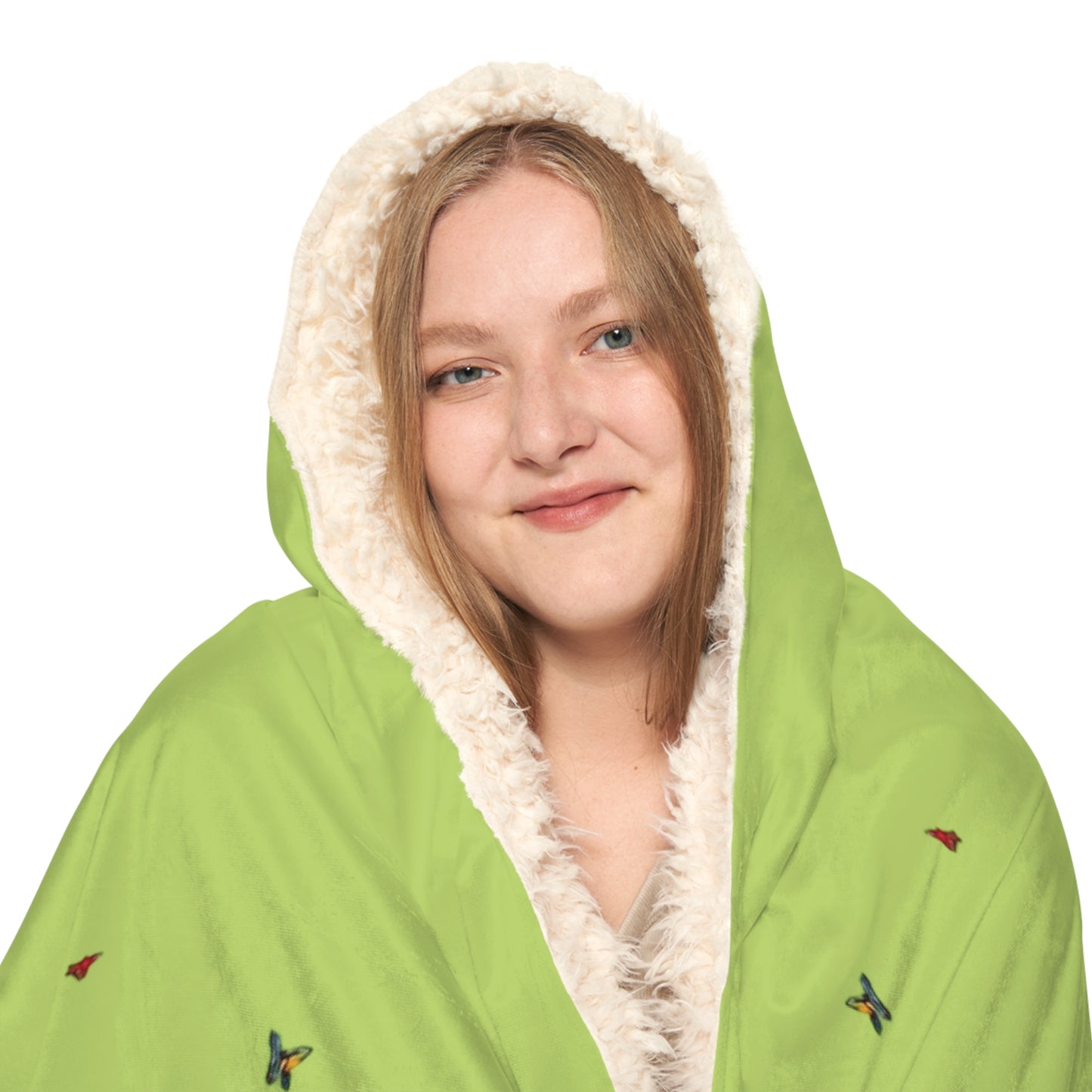Fall Bear Lime Snuggle Blanket