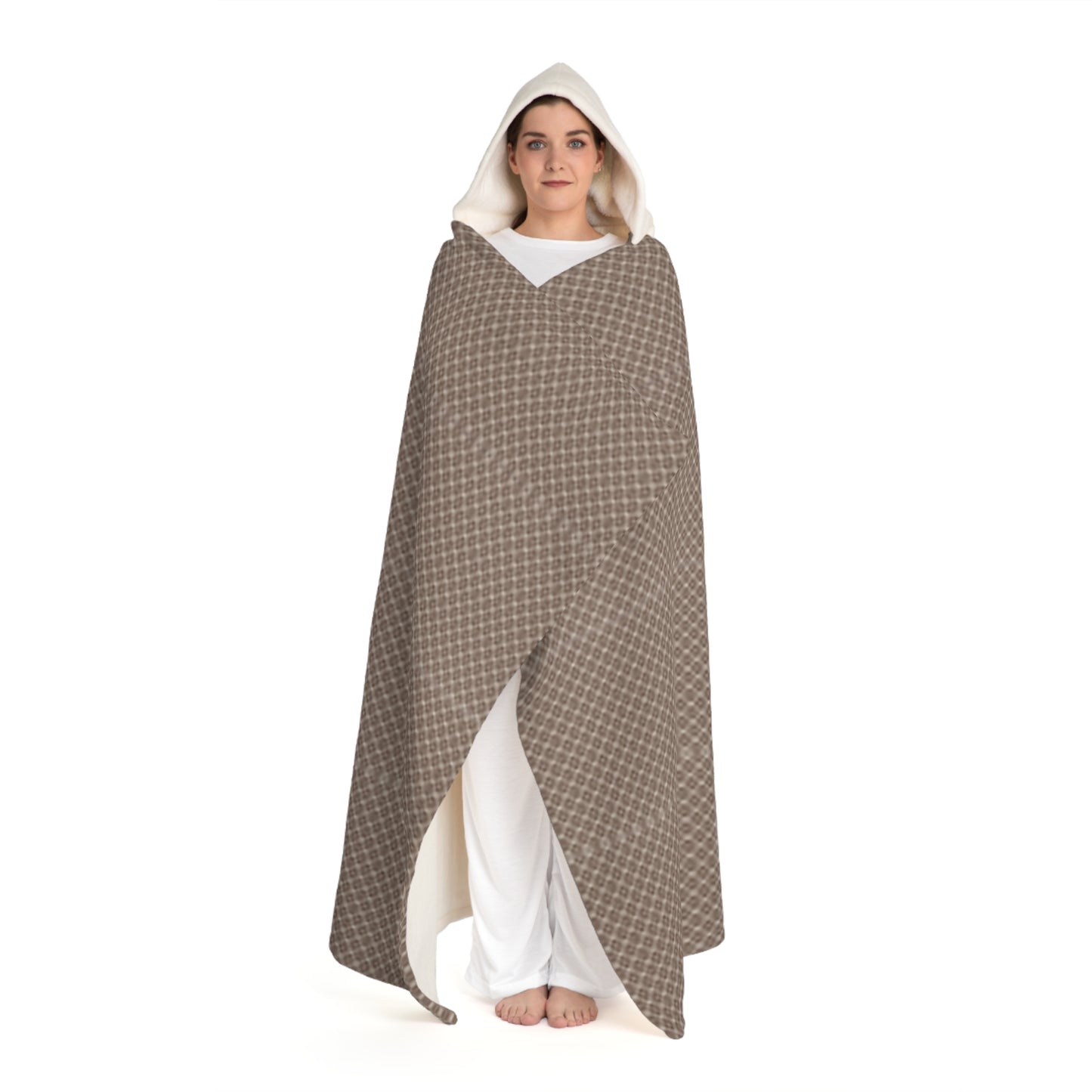 Bear Hugs Hooded Sherpa Fleece Blanket