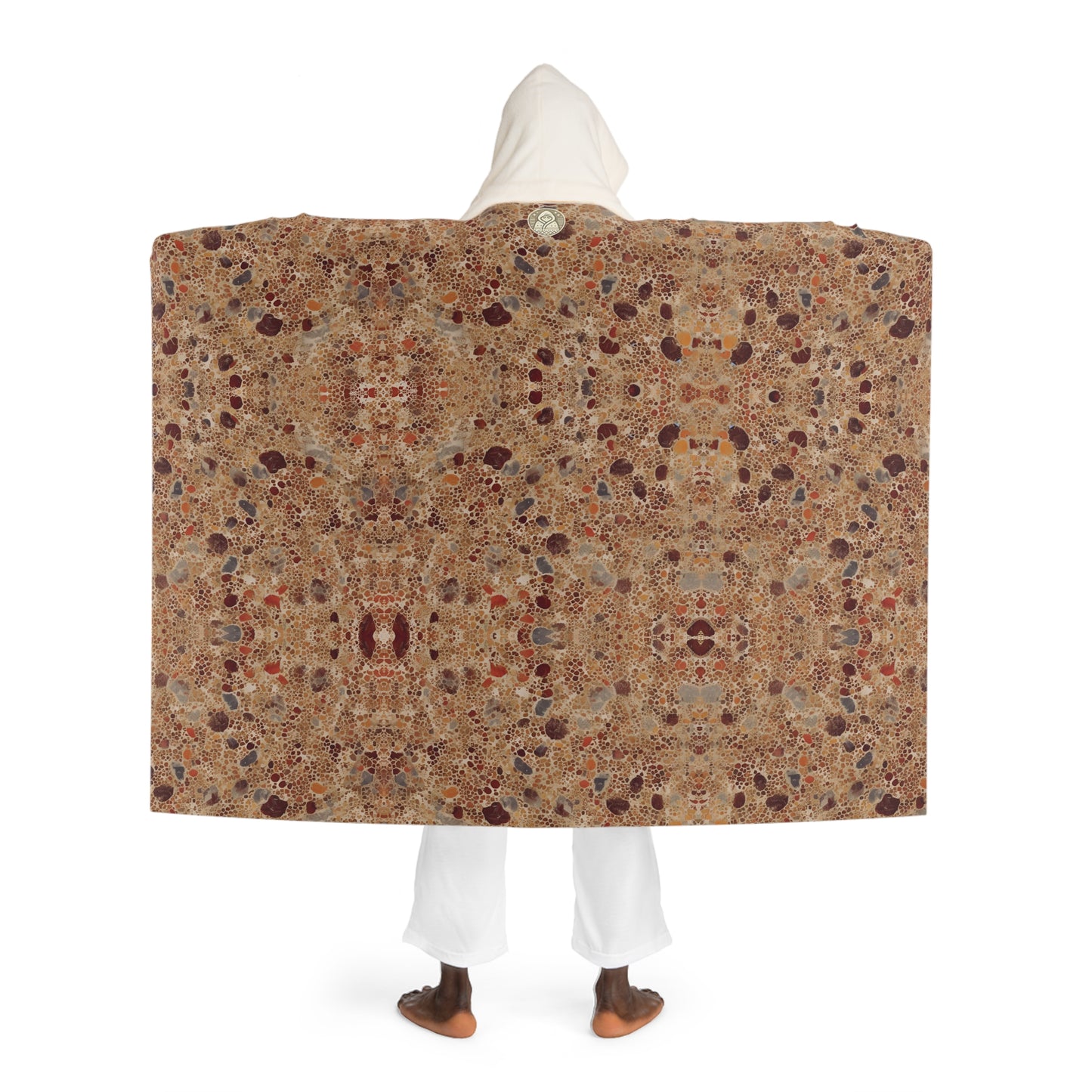 Marbleous Hooded Sherpa Fleece Blanket