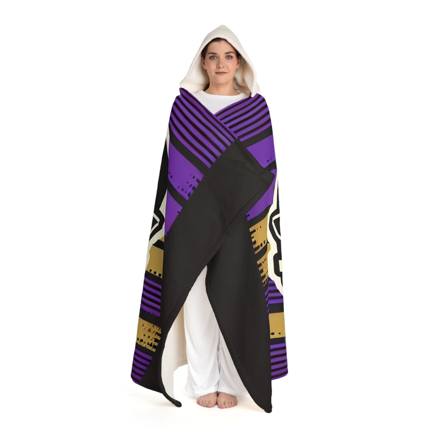 Baltimore Hooded Sherpa Fleece Blanket