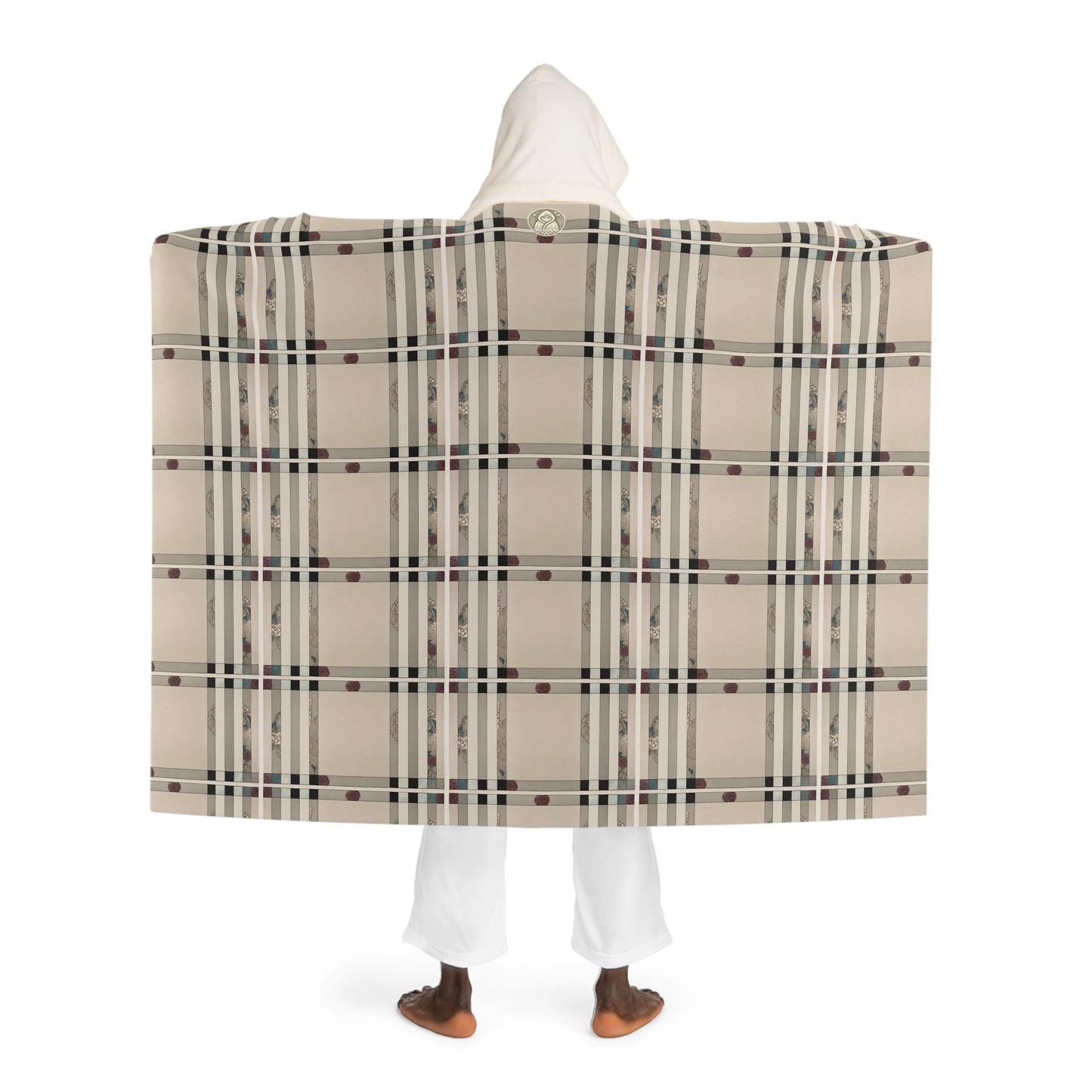 Silent Rose Hooded Sherpa Fleece Blanket
