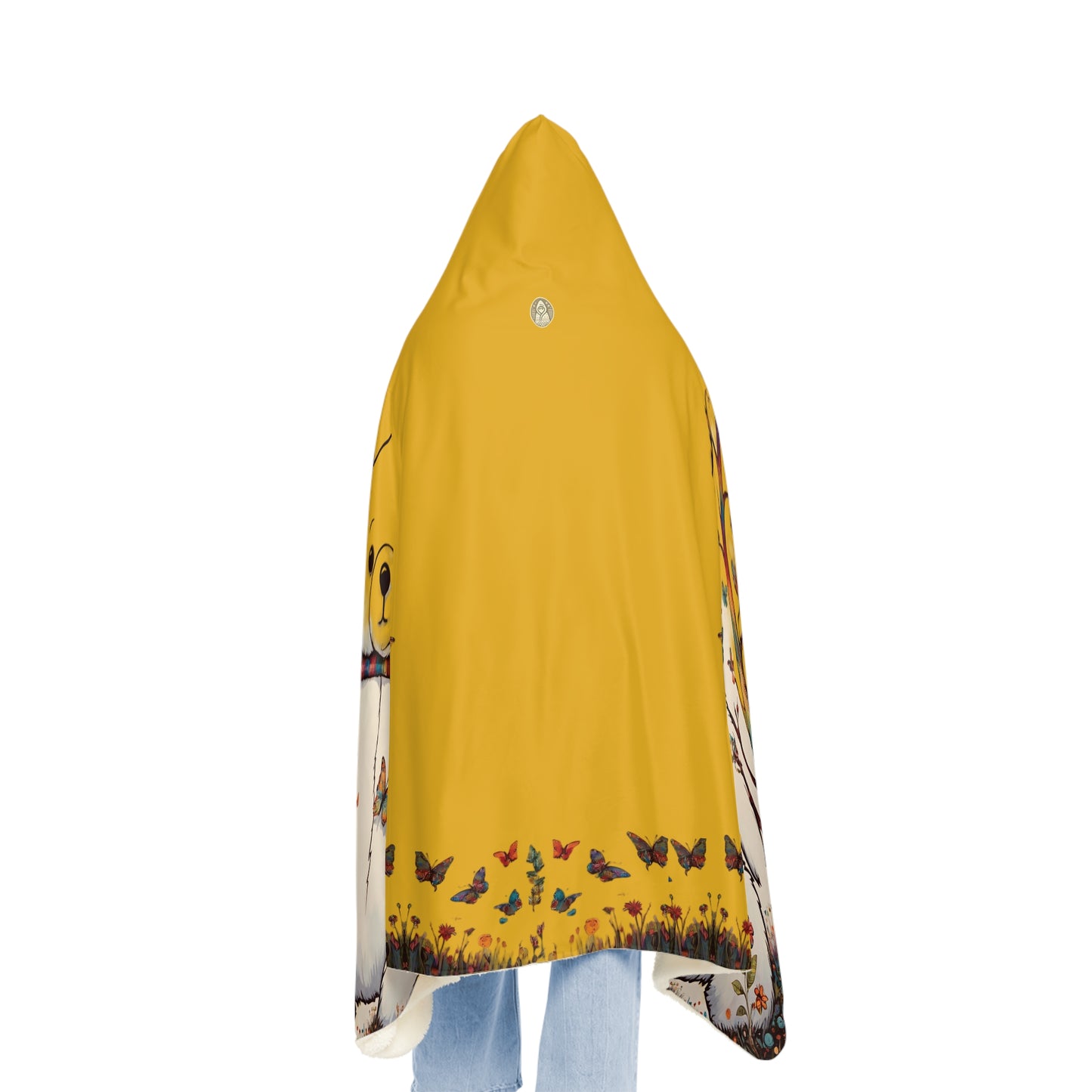 Fall Bear Yellow Snuggle Blanket