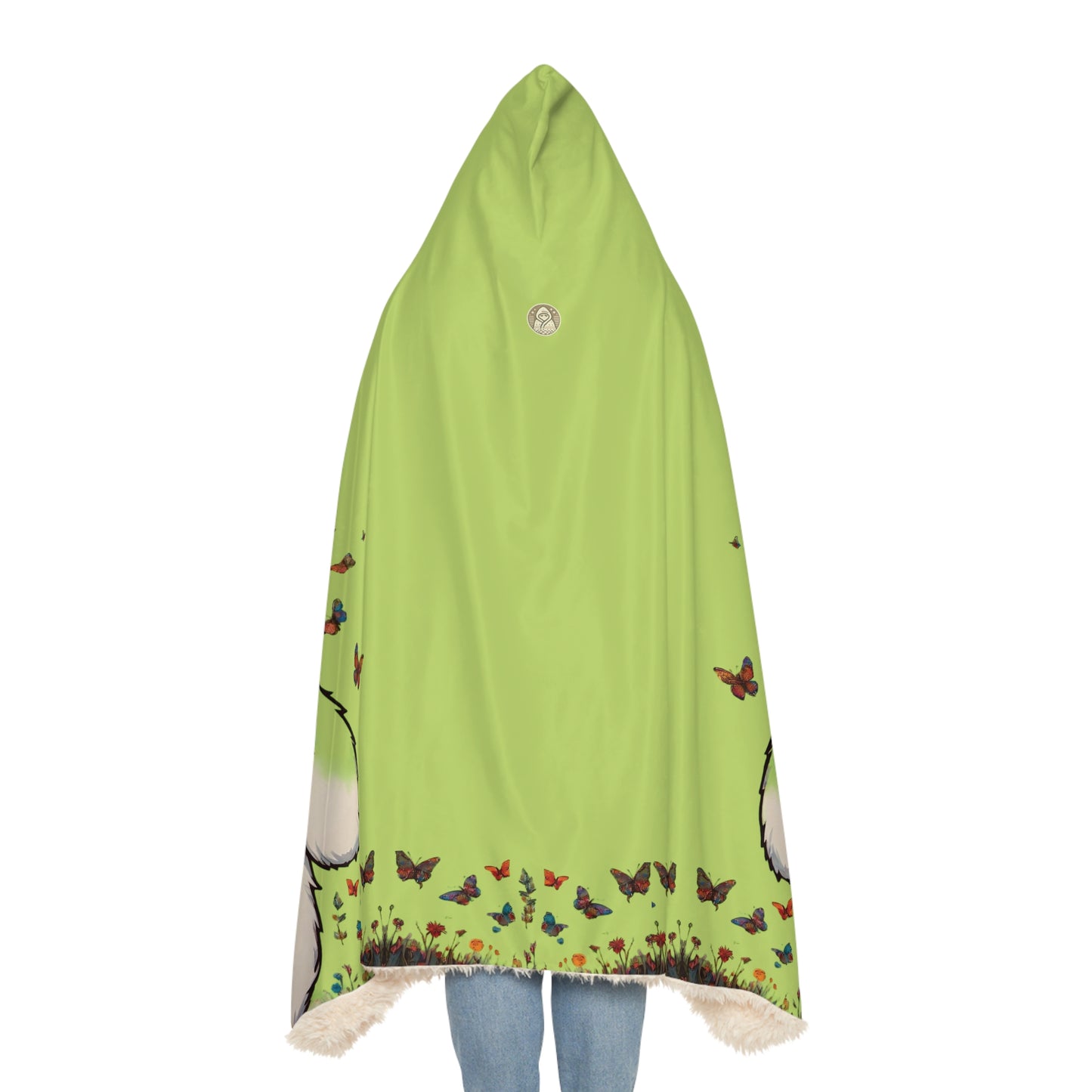 Fall Bear Lime Snuggle Blanket