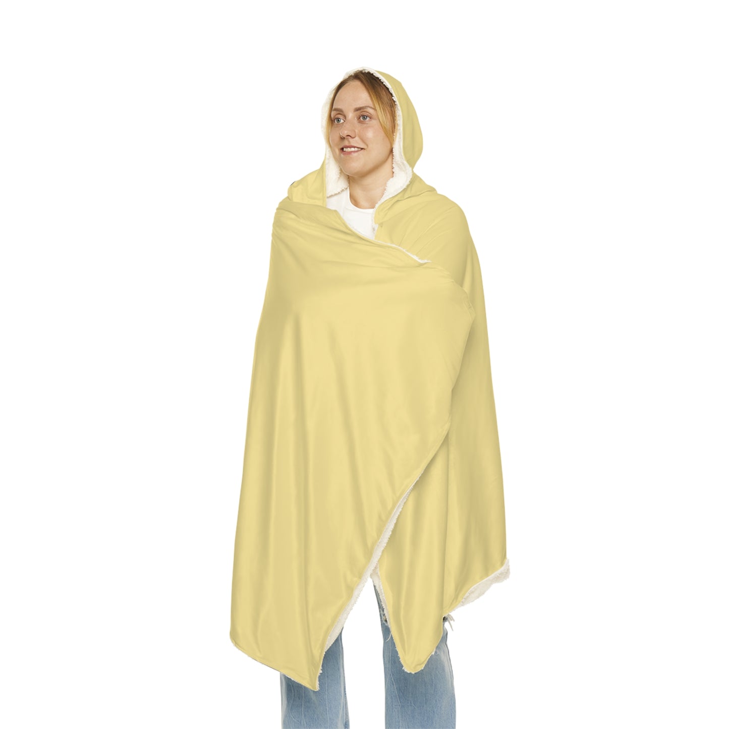 Cozy Pale Yellow Snuggle Blanket