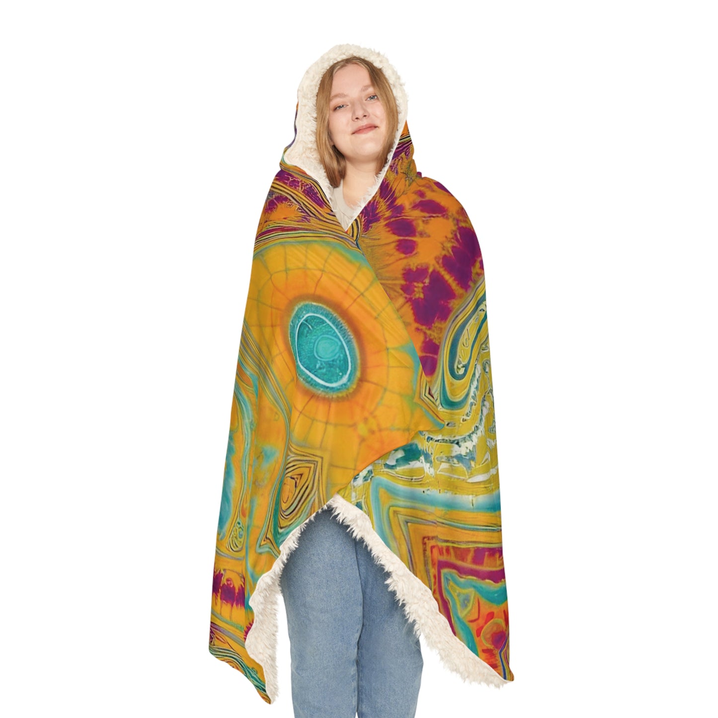 Stormy Rainbow Snuggle Blanket