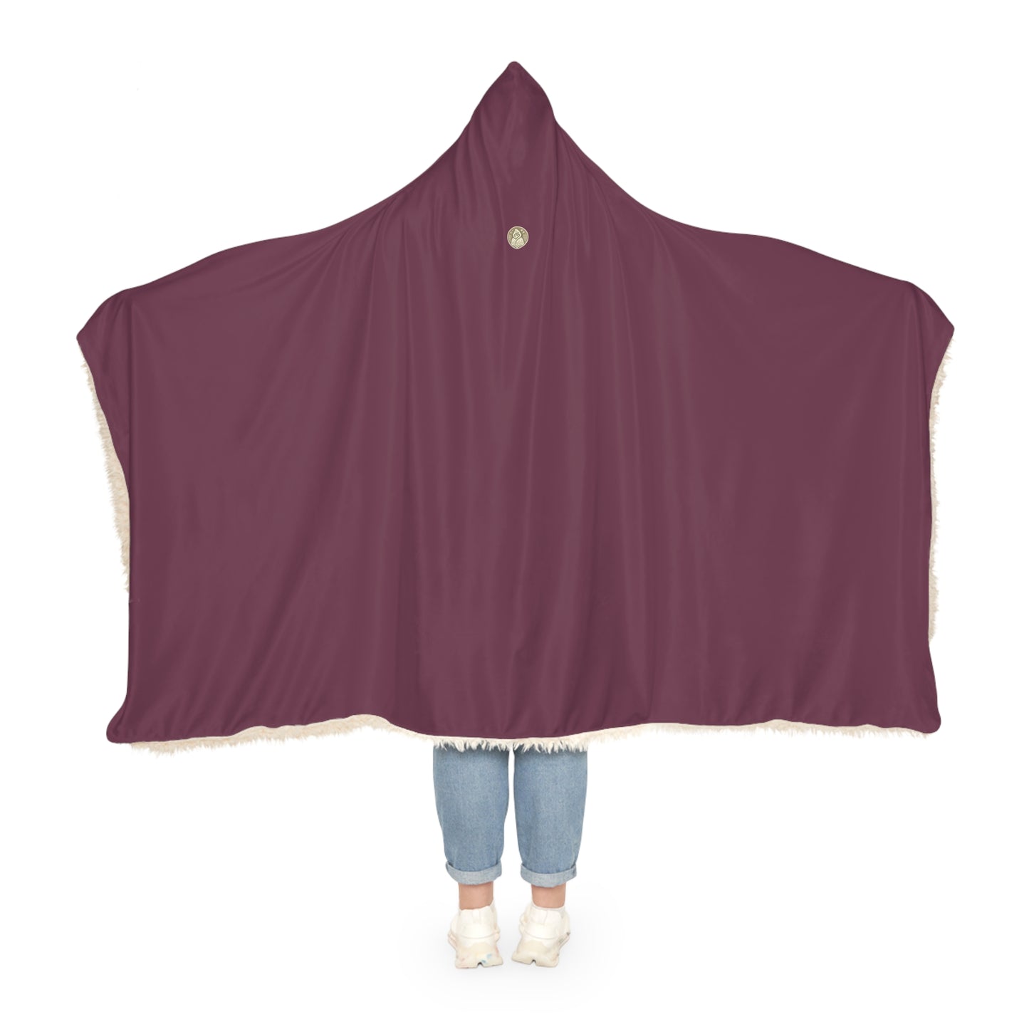 Cozy Burgundy Plum Snuggle Blanket