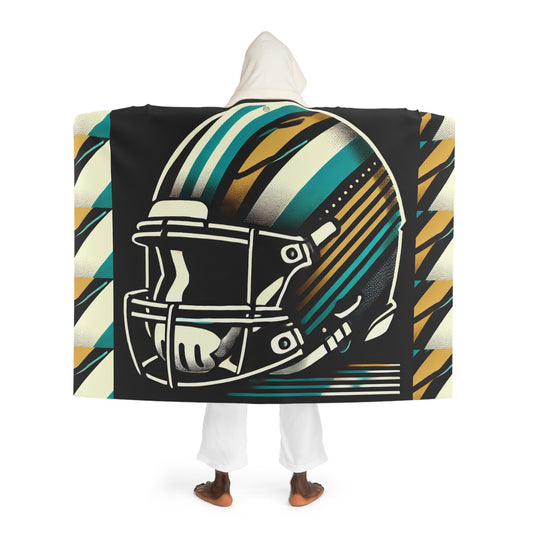 Jacksonville Hooded Sherpa Fleece Blanket