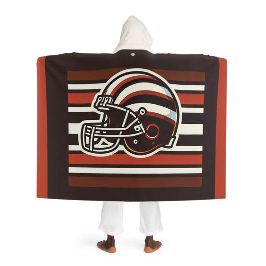 Cleveland Hooded Sherpa Fleece Blanket