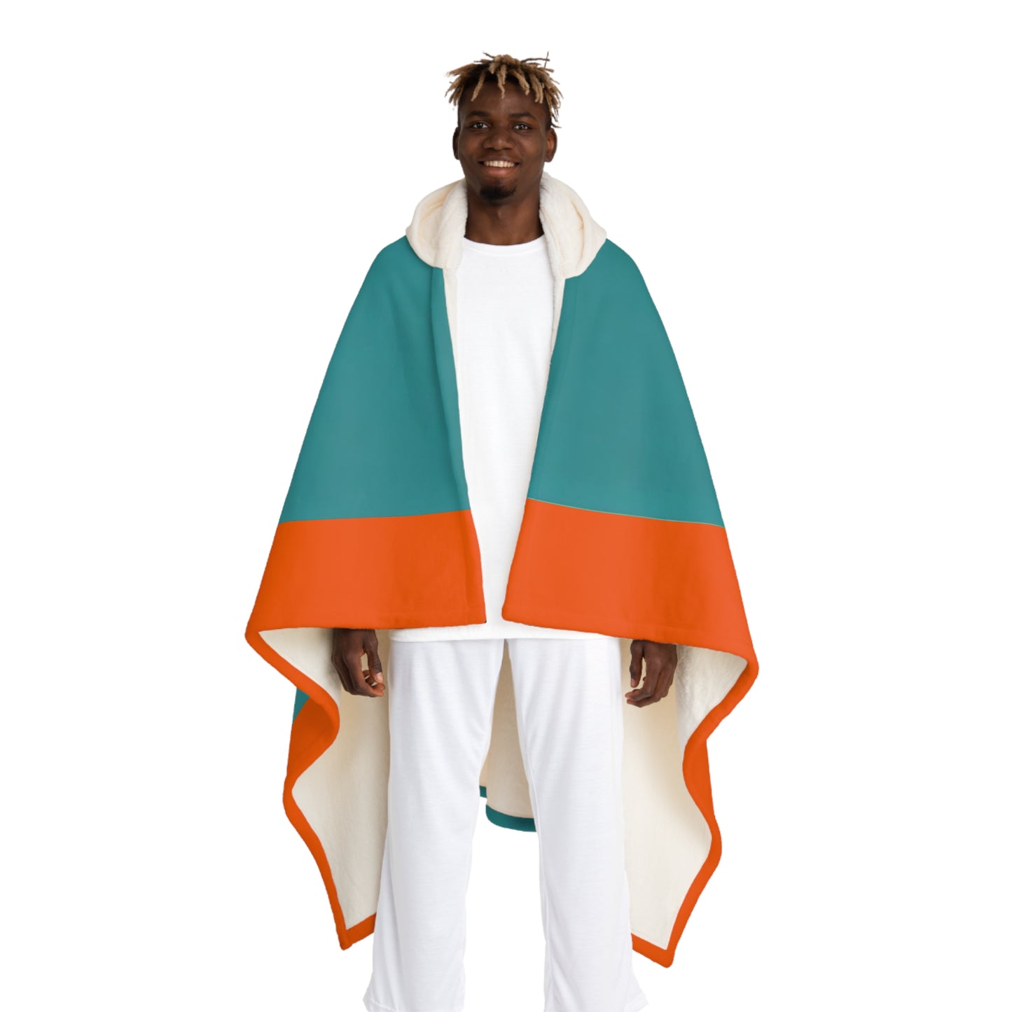 Miami Hooded Sherpa Fleece Blanket