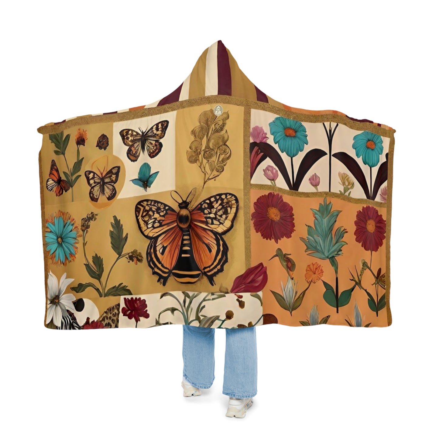 Butterflies n Flowers Snuggle Blanket