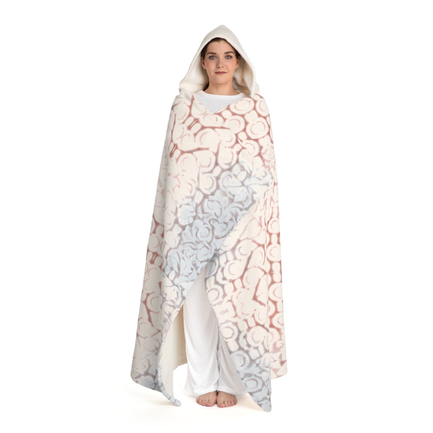 Crocodile Cloud Hooded Sherpa Fleece Blanket