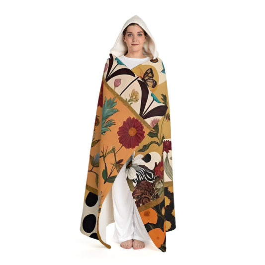 Greenhouse Wonders Hooded Sherpa Fleece Blanket