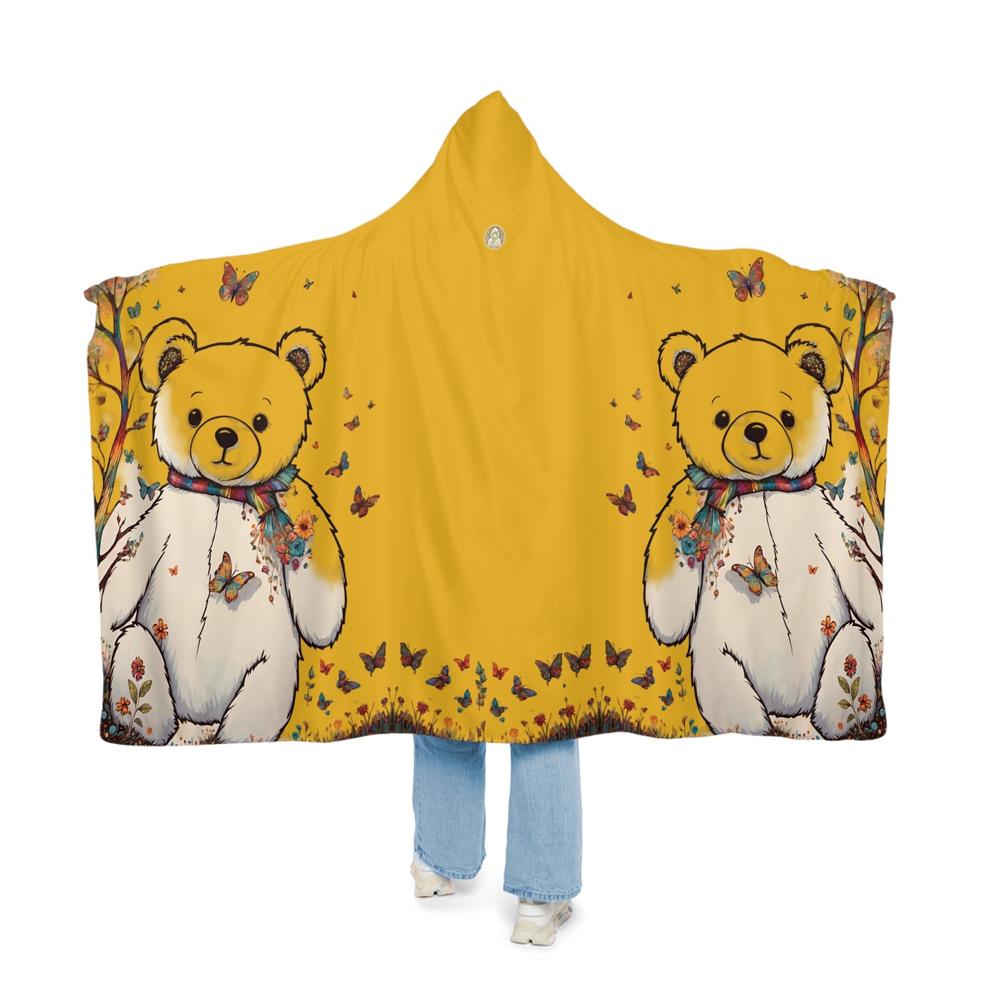 Fall Bear Yellow Snuggle Blanket