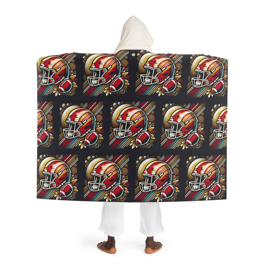 San Francisco Hooded Sherpa Fleece Blanket