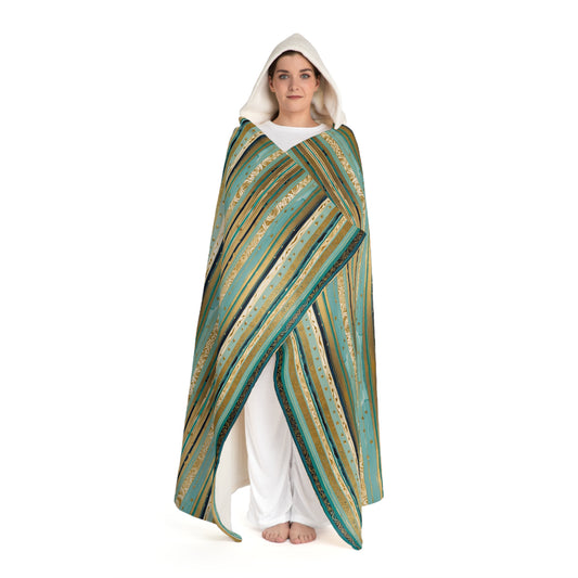 Royal Hooded Sherpa Fleece Blanket