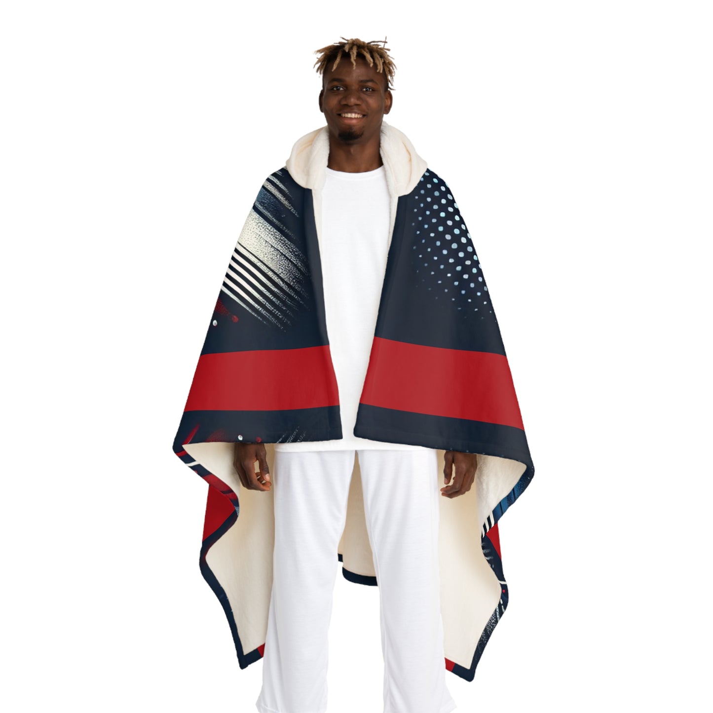Houston Hooded Sherpa Fleece Blanket