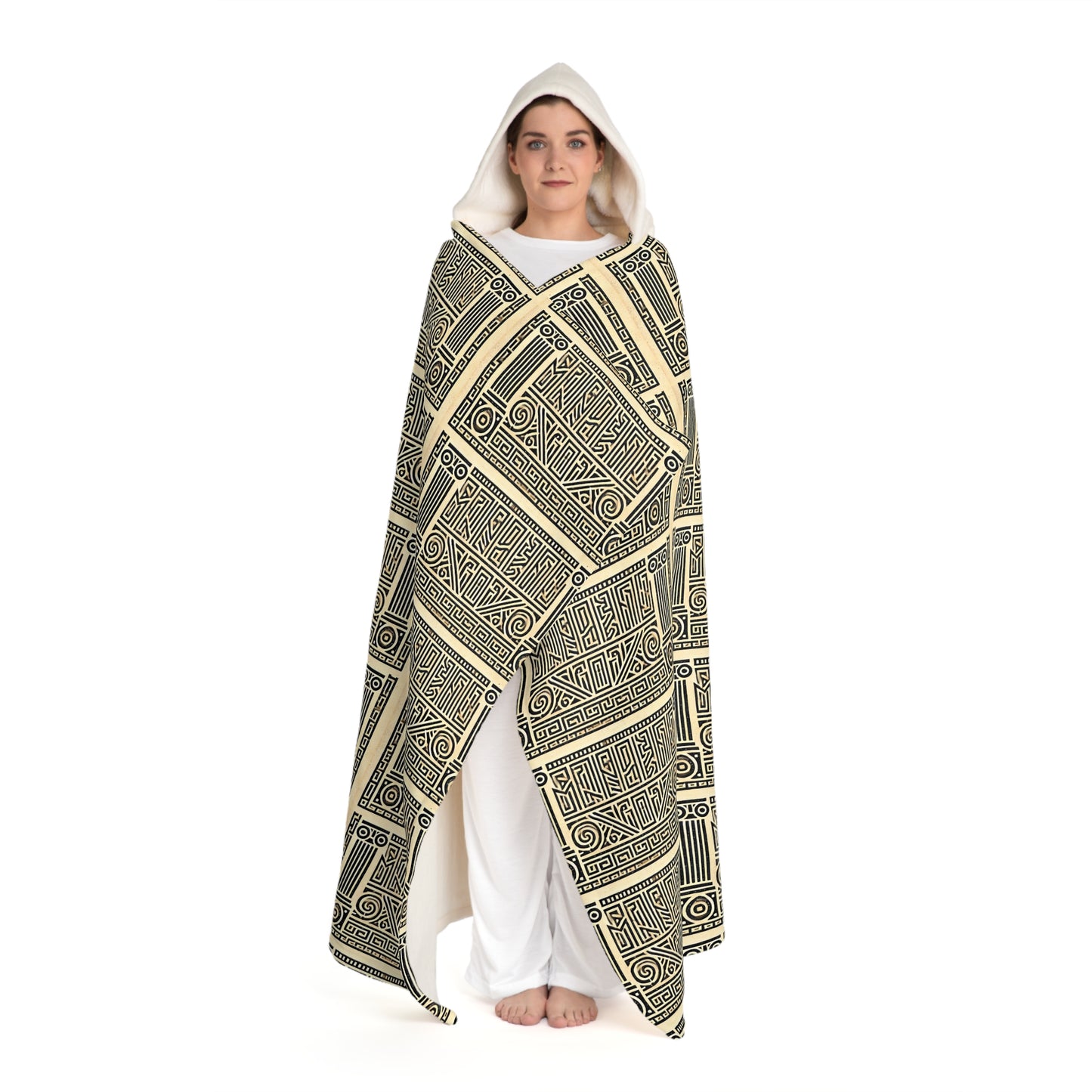 Royal Scribe Hooded Sherpa Fleece Blanket