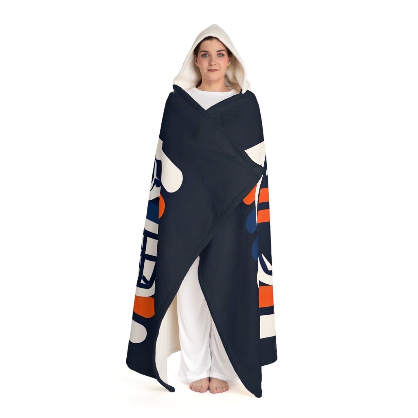 Chicago Hooded Sherpa Fleece Blanket