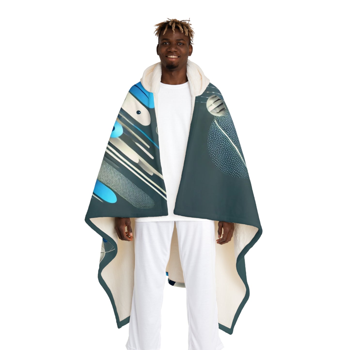 Football Season Hooded Sherpa Fleece Blanket