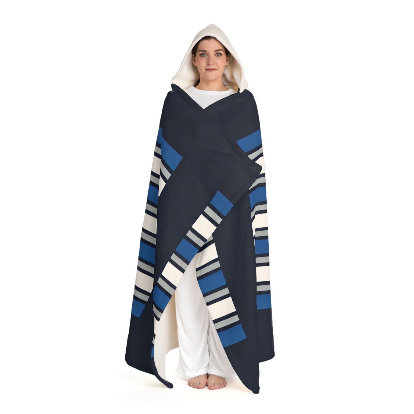 Dallas Hooded Sherpa Fleece Blanket