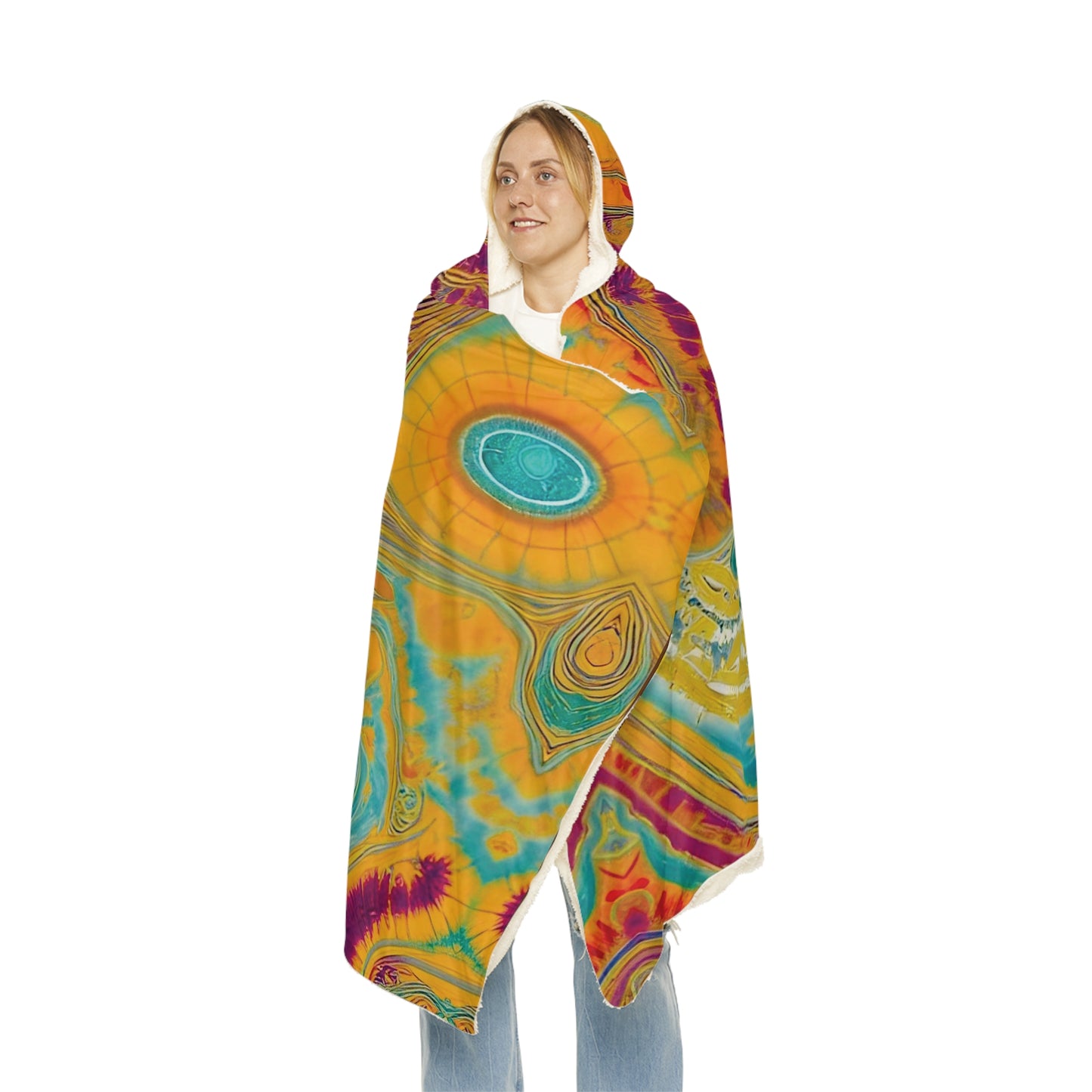 Stormy Rainbow Snuggle Blanket