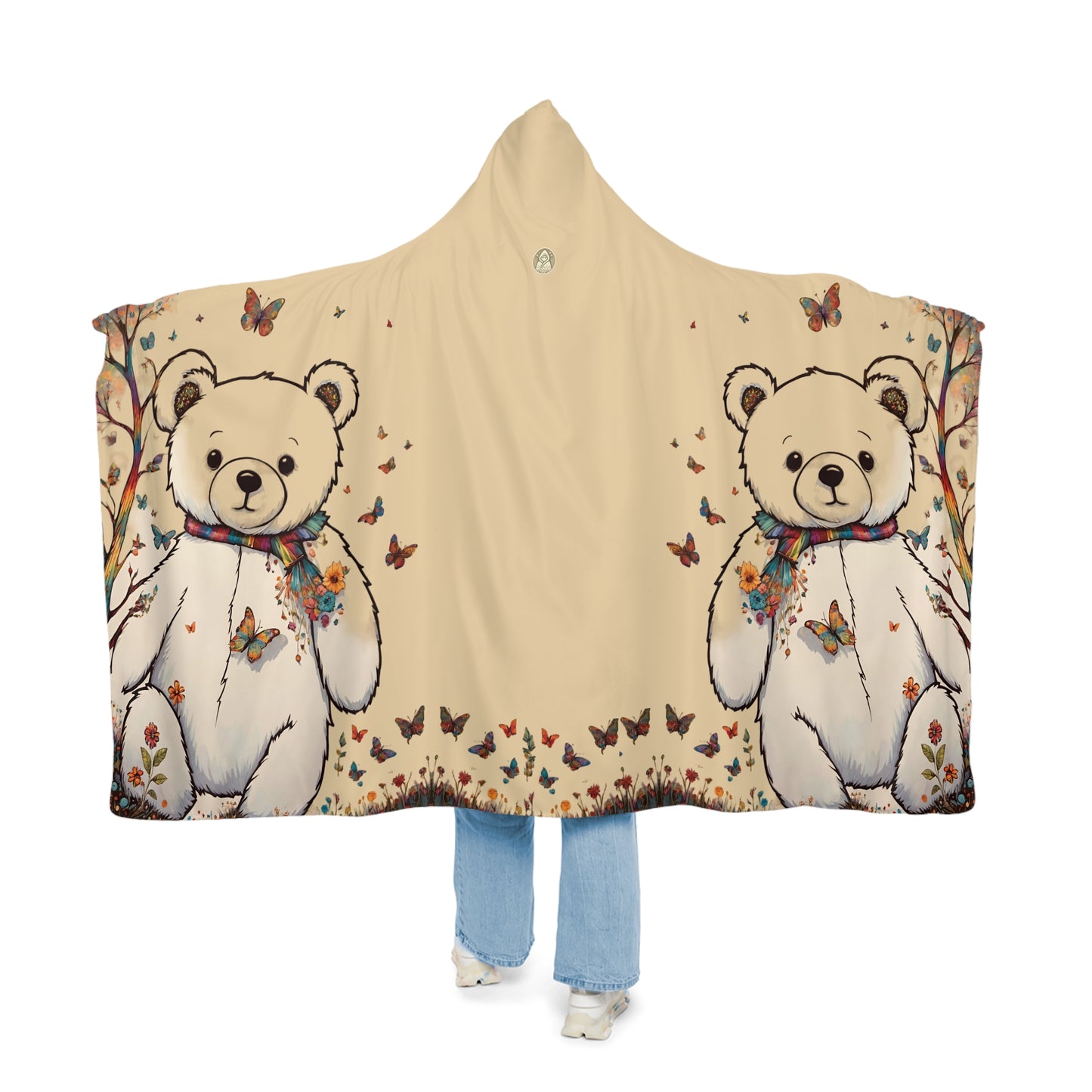 Fall Bear Tan Snuggle Blanket