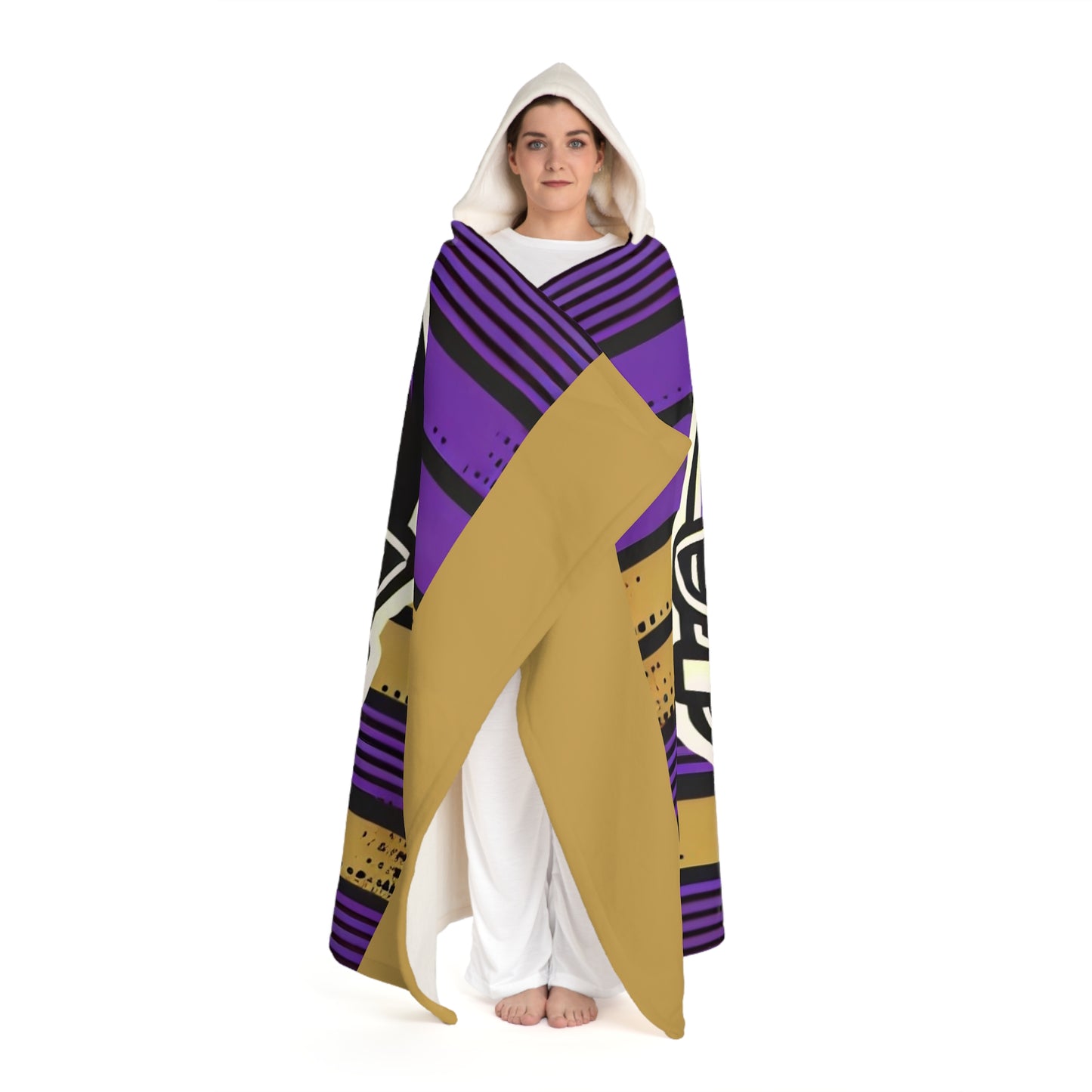 Baltimore Hooded Sherpa Fleece Blanket