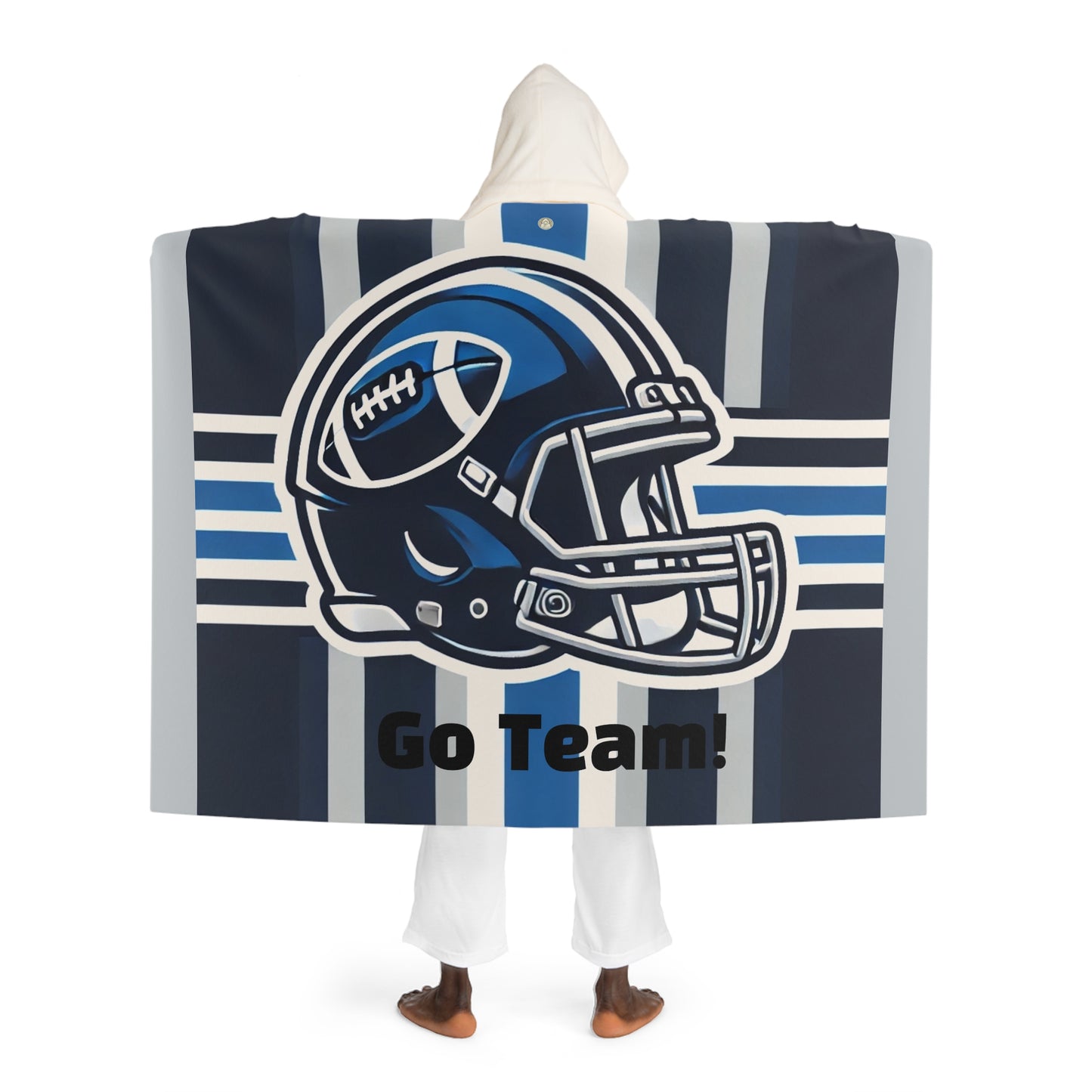 My Team Go Hooded Sherpa Fleece Blanket