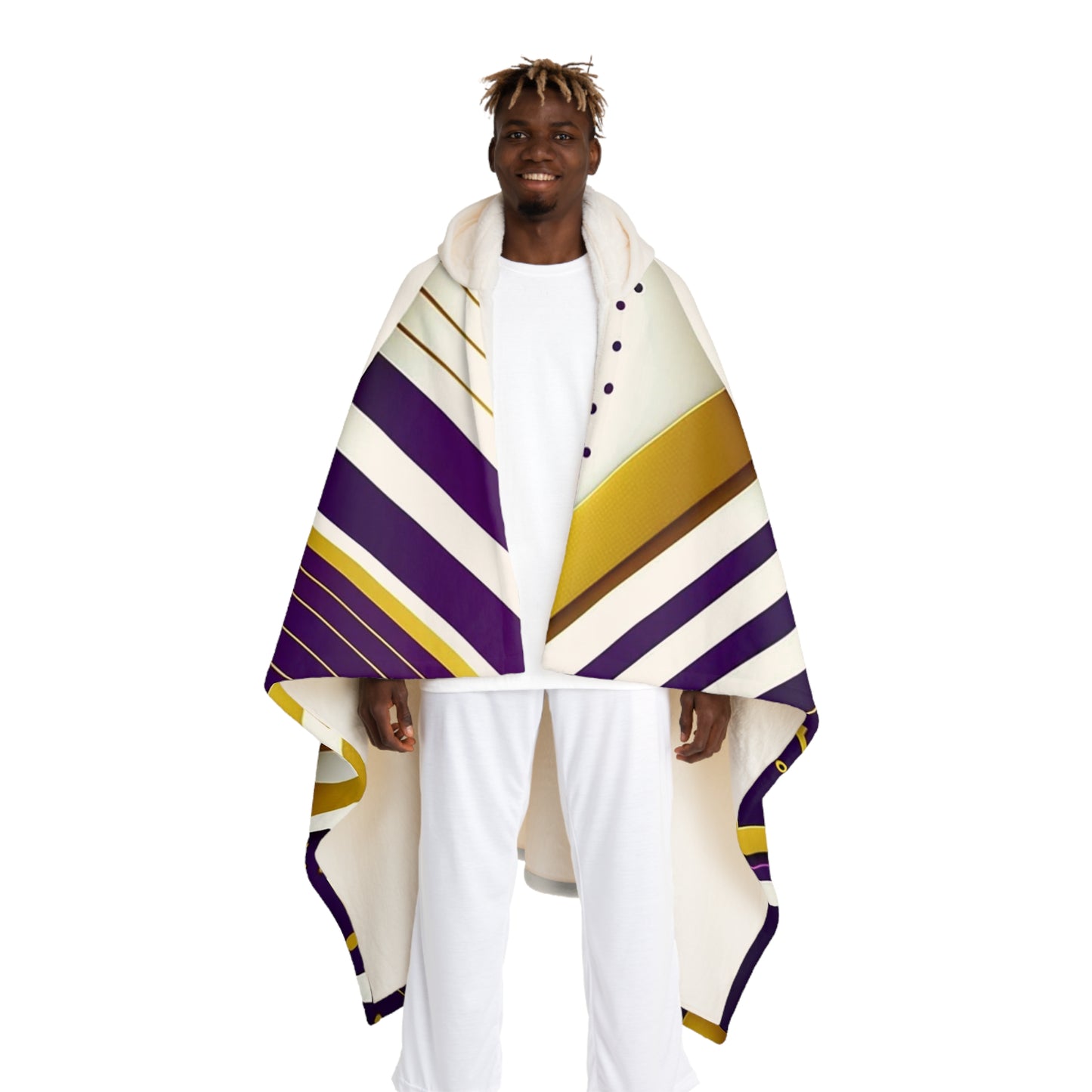 Football Hype Hooded Sherpa Fleece Blanket