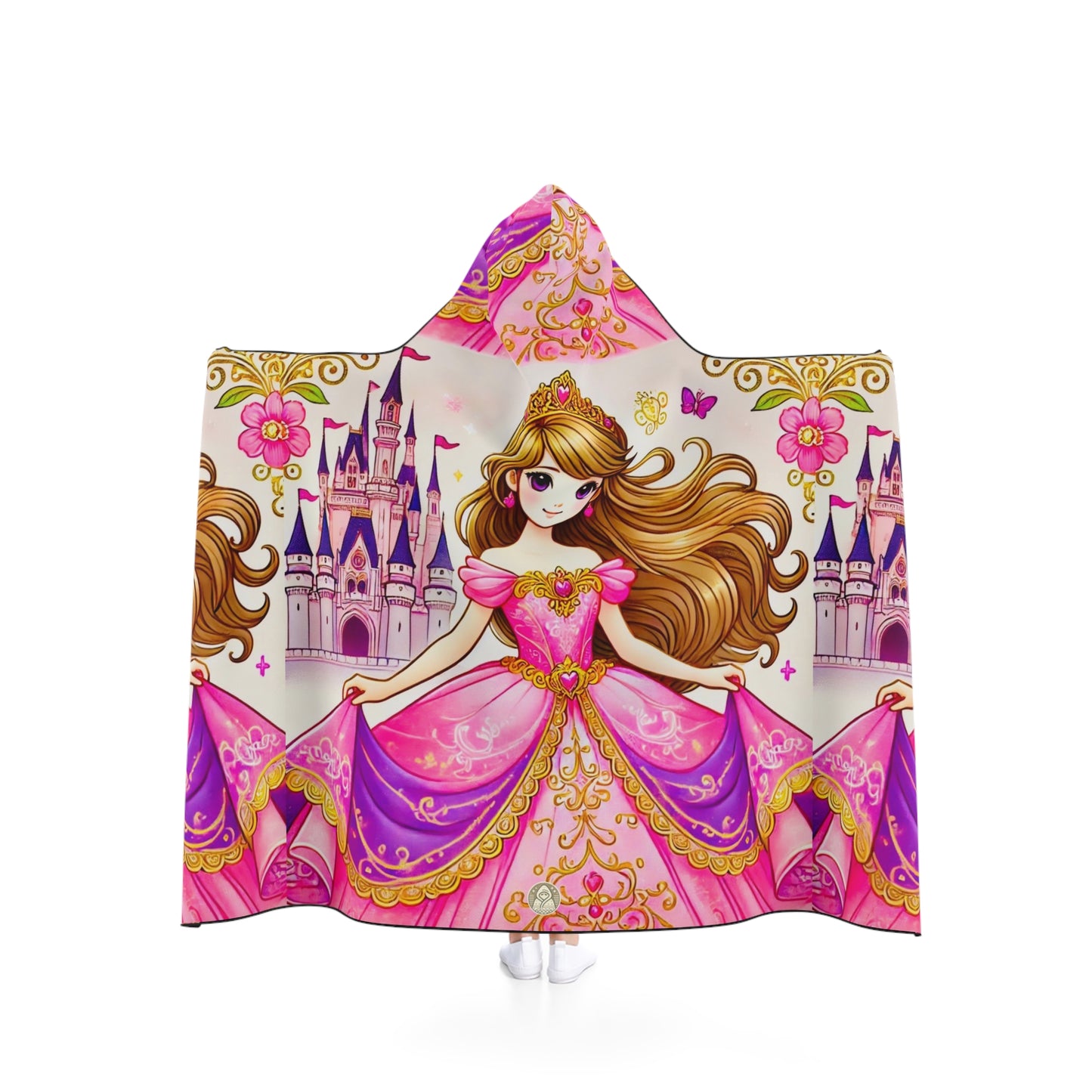 Princess Bloom Kids Hooded Blanket