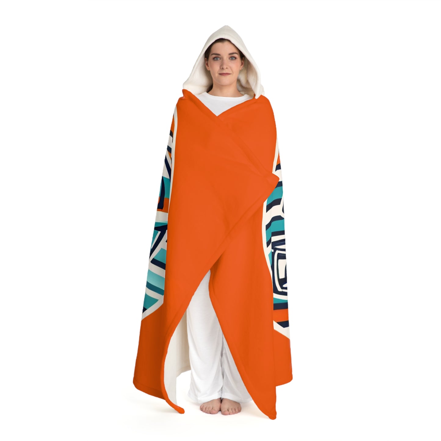 Miami Miami Hooded Sherpa Fleece Blanket