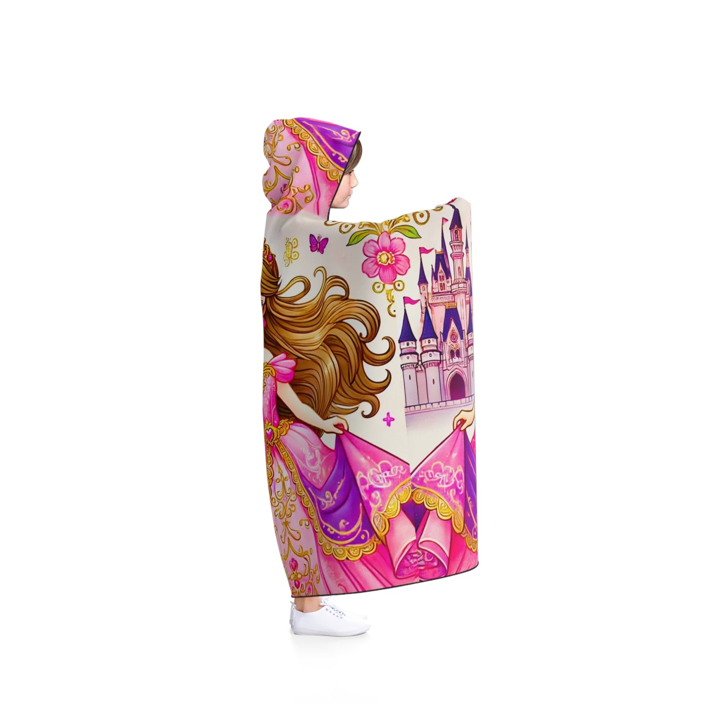 Princess Bloom Kids Hooded Blanket