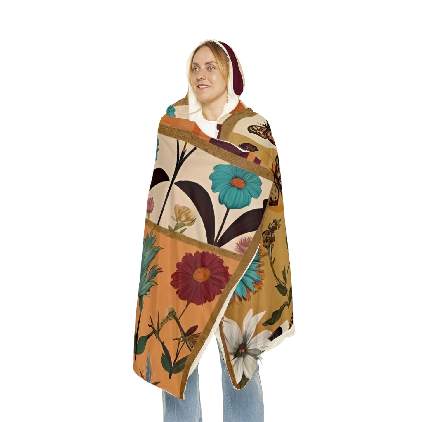 Butterflies n Flowers Snuggle Blanket