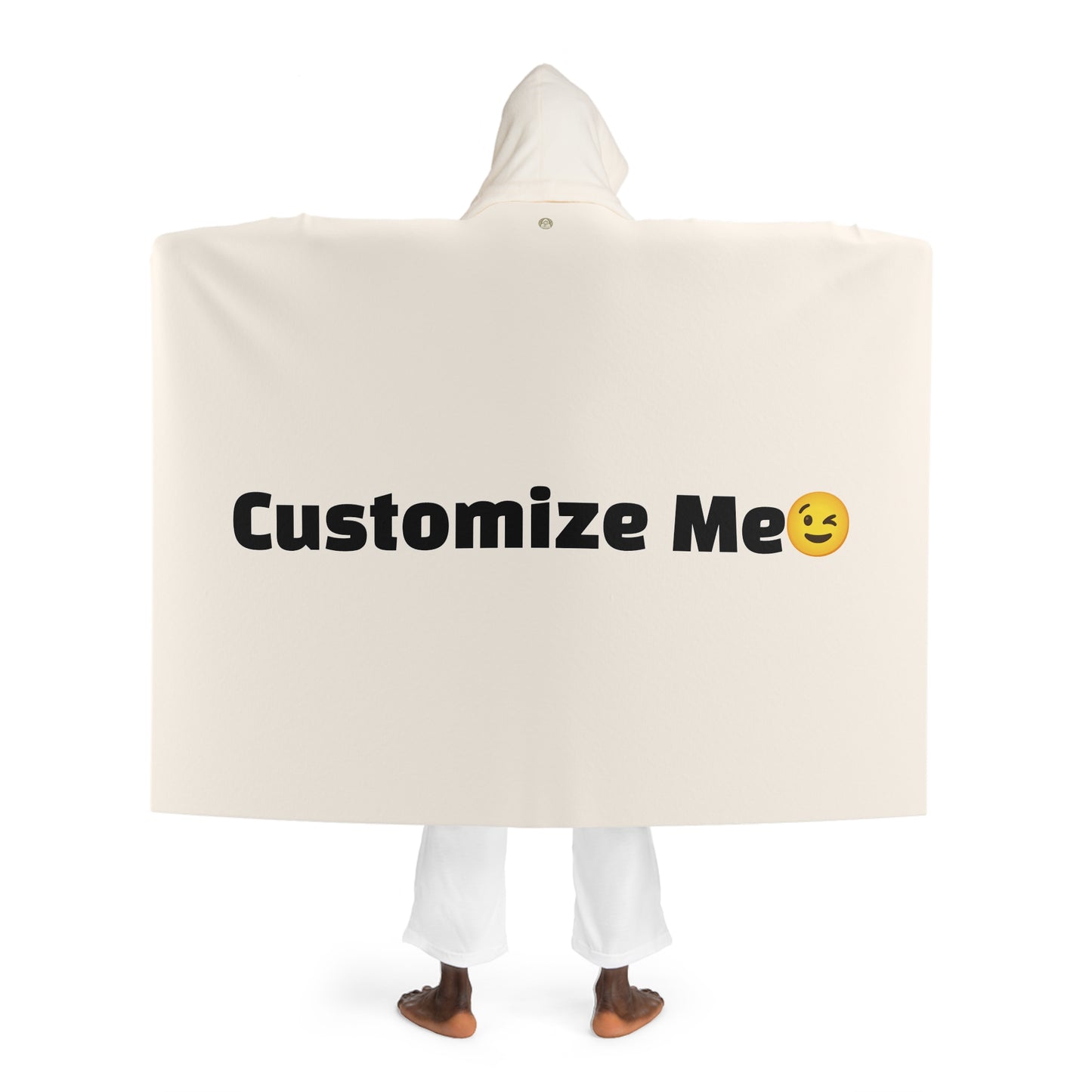 Customization Hooded Sherpa Fleece Blanket