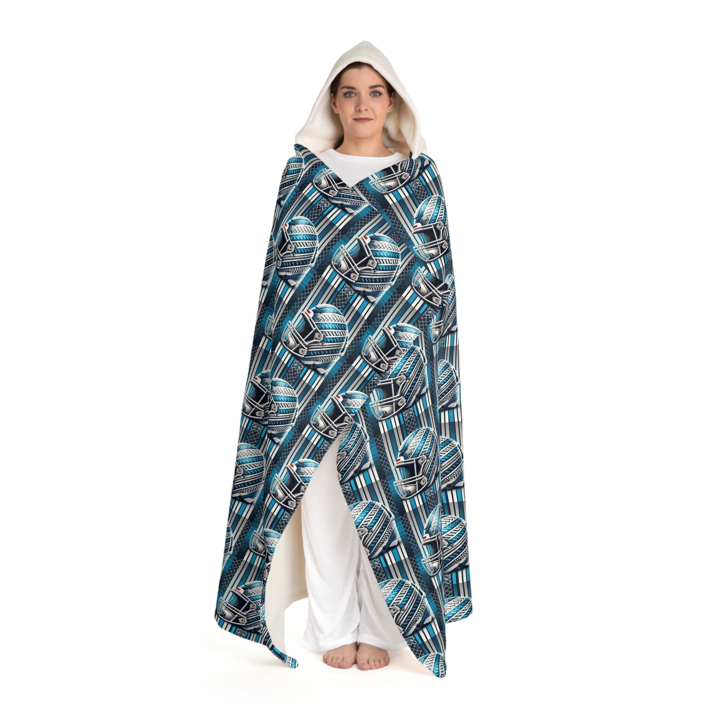 Multiverse Football Hooded Sherpa Fleece Blanket