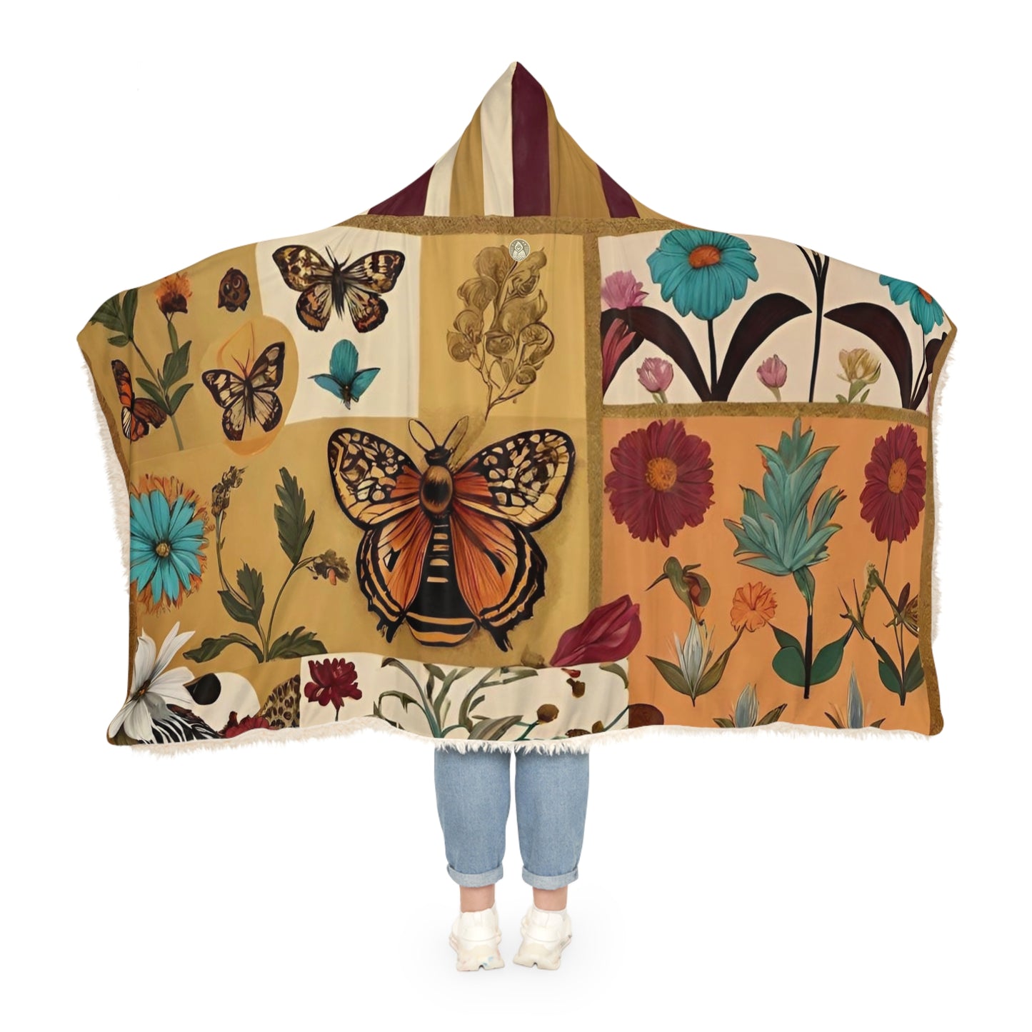 Butterflies n Flowers Snuggle Blanket