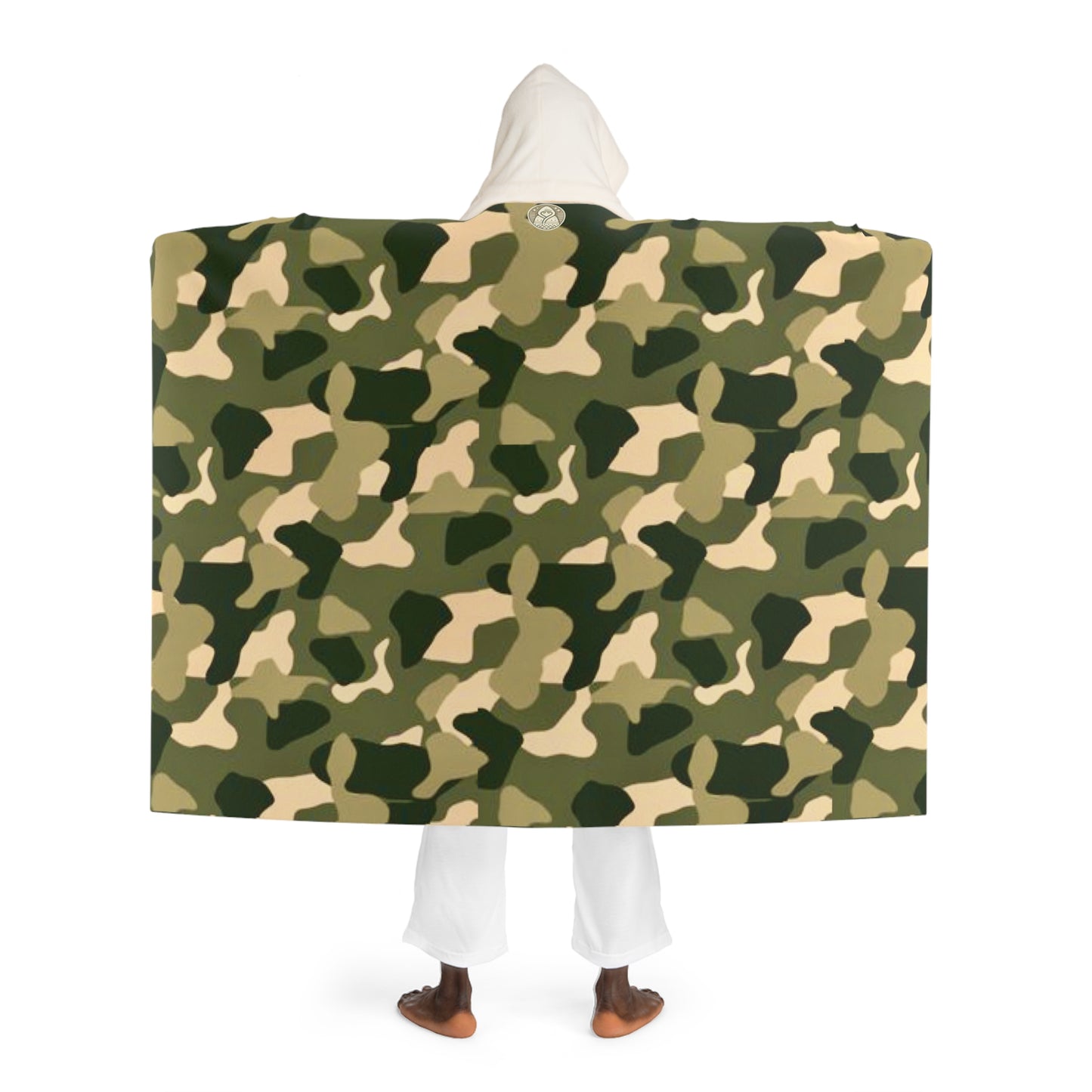 Soldier Hooded Sherpa Fleece Blanket